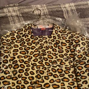 Vintage cheetah print full suit